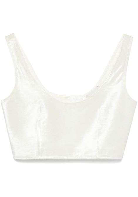 Top corto in velluto bianco Forte Forte - donna FORTE FORTE | Top | 132400013